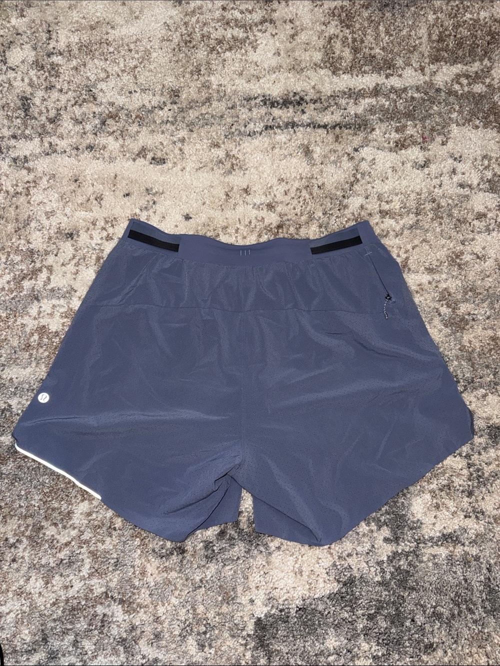 lululemon athletica women's slate blue athletic shorts